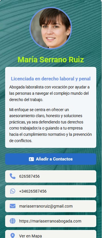 Plantilla de Tarjeta Digital con Botones