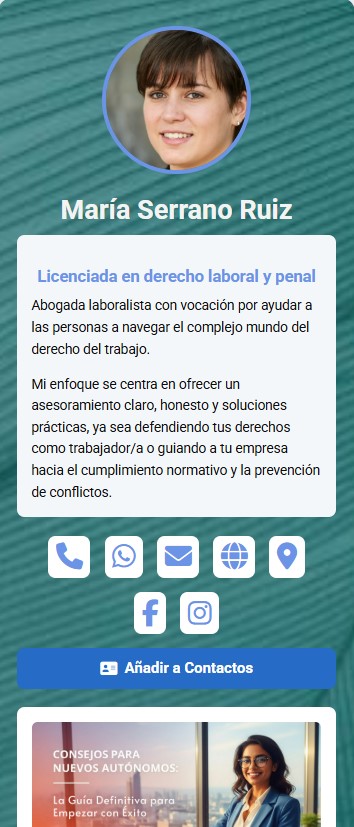 Plantilla de Tarjeta Digital con Iconos